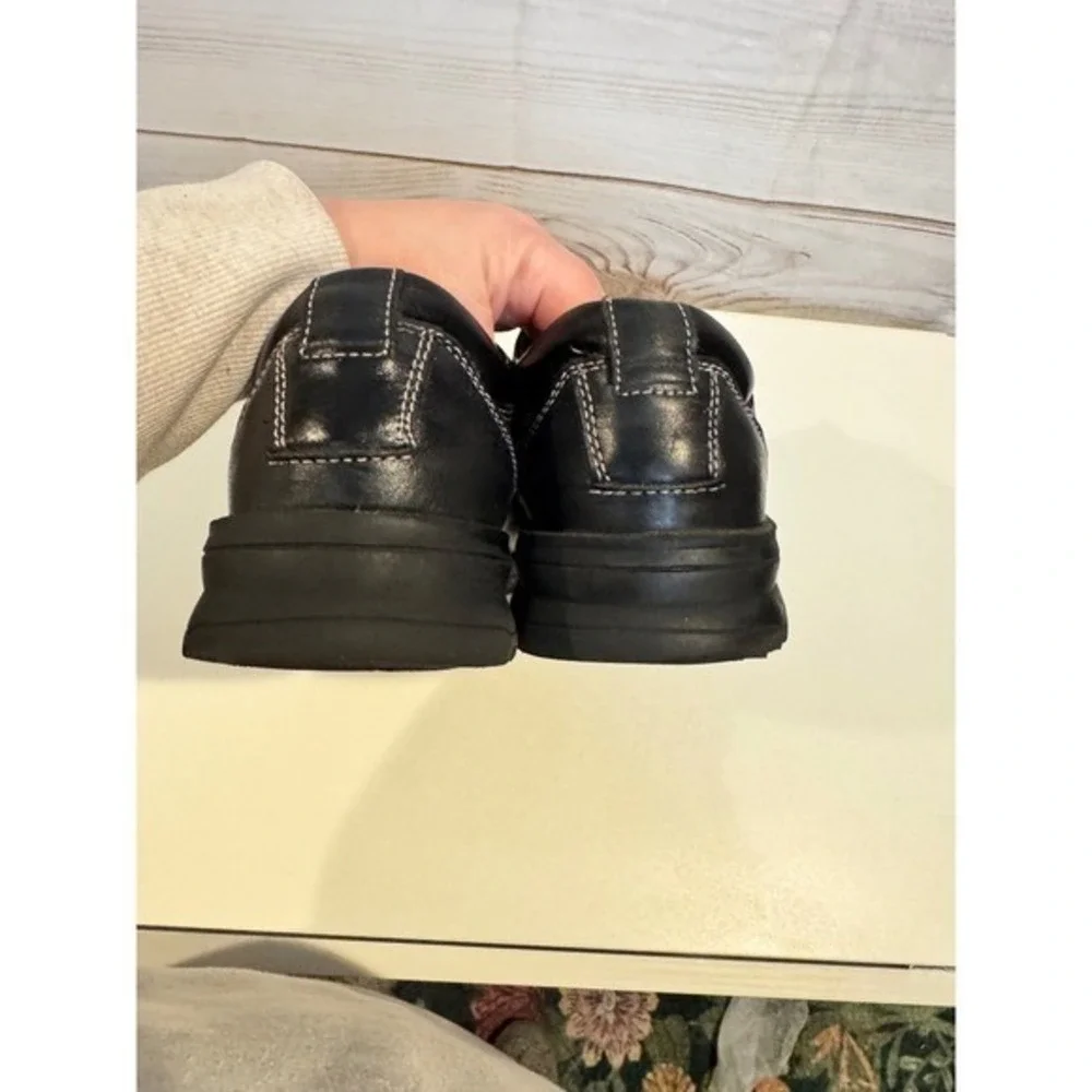 Dockers Mens Black Leather Comfort Lace Up‎ Oxford Dress Shoes Size 9.5M